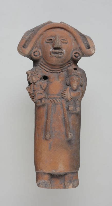 Postclassic, Aztec Place made: Central Mexico, Mexico Rattle in the form of fertility goddess ...