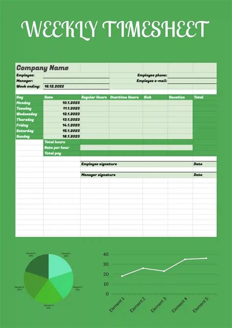 Monthly Timesheet Template – Free Google Sheets Template - NEW!