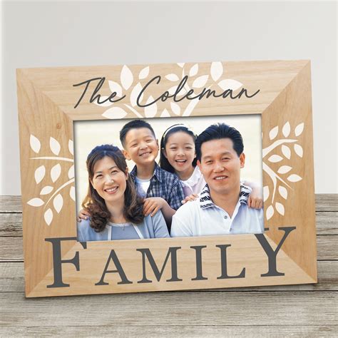Personalized Family Tree Wood Picture Frame | GiftsForYouNow