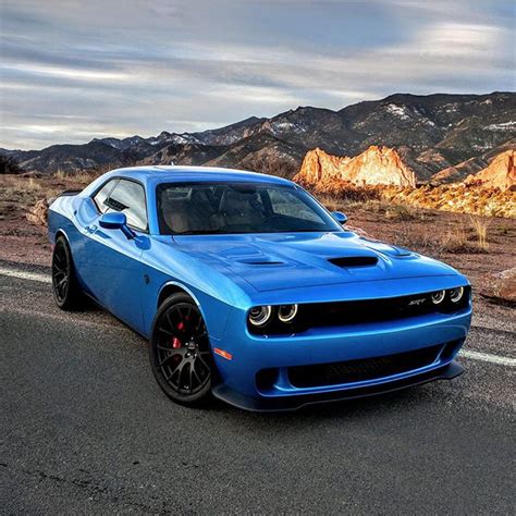 Light Blue Dodge Challenger