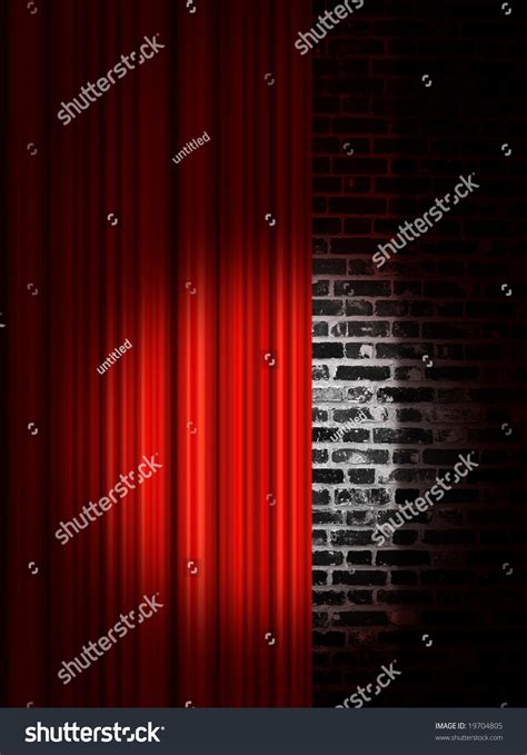 Spotlight On Stage Curtain Stock Illustration 19704805 | Shutterstock