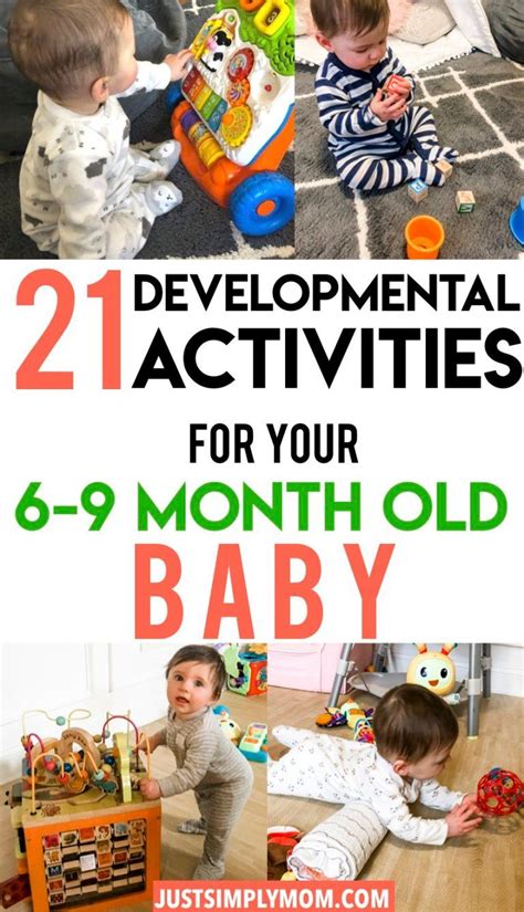 21 Play Ideas and Activities for 6 to 9-Month-Old Baby | Baby development activities, Baby ...