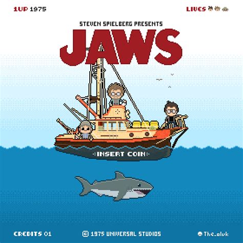 Jaws | Jaws movie, Jaw, Pixel art