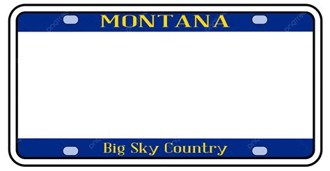 Blank Montana State License Plate Nobody, Nobody, Graphic, Alaskan PNG ...