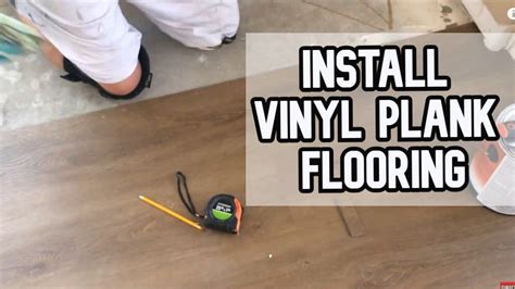 How to Install Vinyl Plank Flooring DIY Video | #diy #vinyl #plank #looselay # - YouTube