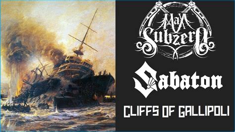 Sabaton - Cliffs Of Gallipoli (Instrumental Cover & Lyric Video) - YouTube