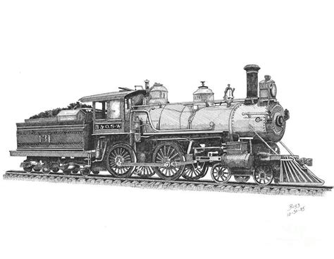 Steam Engine Trains, Train Engines, Vapor, Train Drawing, Railroad Art ...