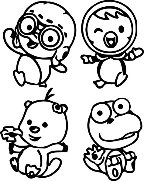 Pororo Characters coloring page - free printable coloring pages on coloori.com