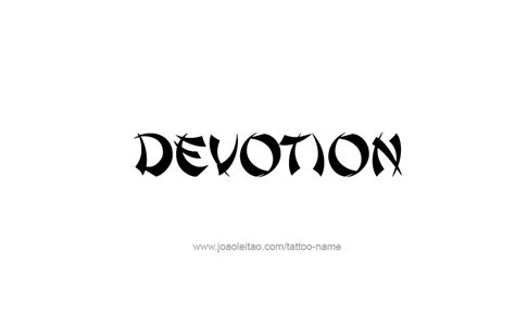 Devotion Feeling Name Tattoo Designs - Tattoos with Names