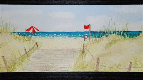 Easy Watercolor Paintings Of Beaches Watercolor On