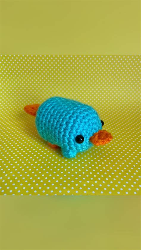 Perry the Platypus! | Fun crochet projects, Crochet projects, Crochet