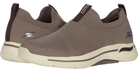 Skechers Go Walk Arch Fit - Iconic in Taupe (Brown) for Men - Lyst