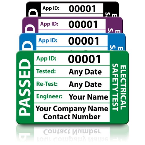 Personalised PAT Test Labels to Promote your Company & Service