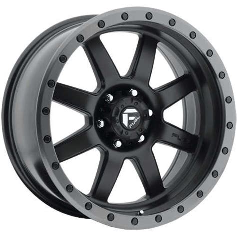 Fuel Trophy Matte Black with Graphite Lock Ring 17x8.5 +6mm with Cooper Discoverer STT Pro 37X13 ...