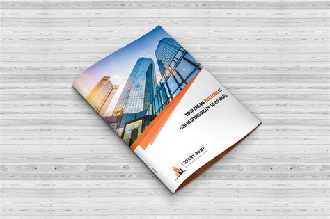 Construction Bi-Fold Brochure | Brochure Templates ~ Creative Market