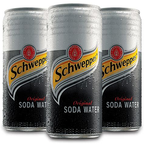 Buy Schweppes Soda Water Can 300ml (Pack of 3) Online @ ₹105 from ShopClues