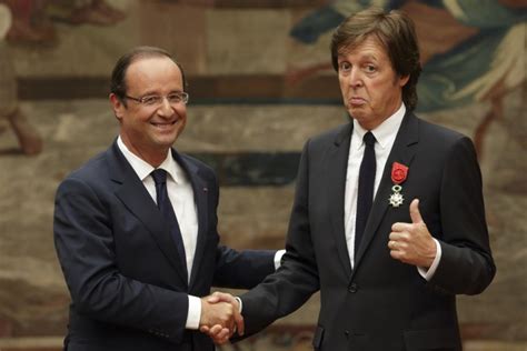 Paul McCartney decorated with France's highest award