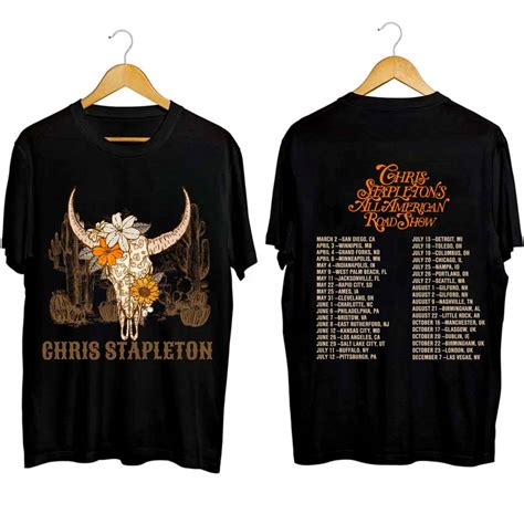 Chris Stapleton All American Road Show 2024 Tour T-Shirt sold by Bass ...