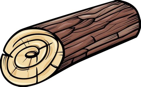 wooden log or stump cartoon clip art Wall Mural • Pixers® - We live to change | Art, Clip art ...