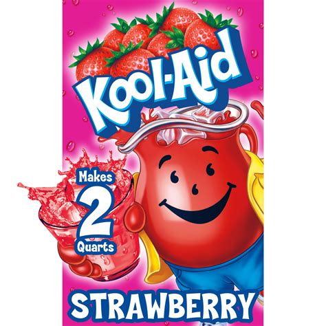 Kool-Aid Unsweetened Strawberry Artificially Flavored Powdered Soft Drink Mix, 0.14 oz Packet ...