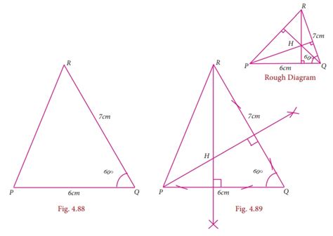 Construction of Orthocentre of a Triangle - Example Solved Problems | Practical Geometry