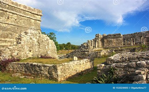 Mexico Quintana Roo Tulum Mayan Ruins UNESCO World Heritage Site Editorial Image - Image of ...