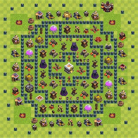 Trophy (Defense) Base TH11 - Clash of Clans - Town Hall Level 11 Base - (#4)