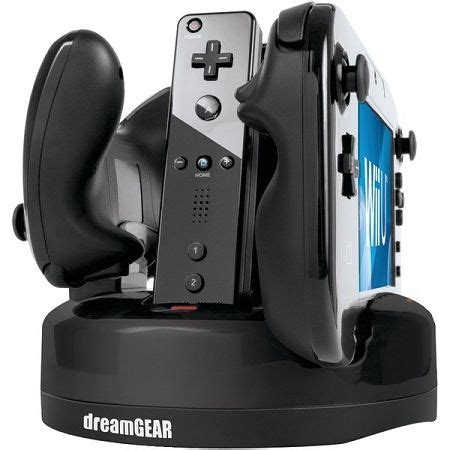 DREAMGEAR DGWIIU-4323 Nintendo Wii U® Quad Dock Revolution Wii U ...