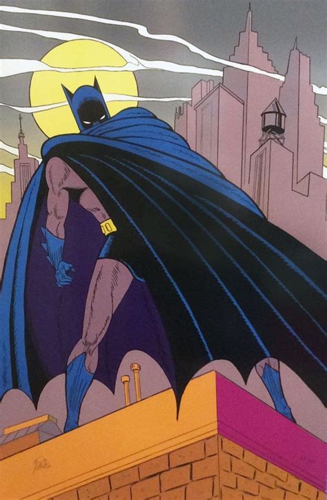 Batman Over Gotham 1989 by Bob Kane - Lithograph | Batman artwork, Batman comics, Gotham