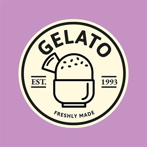 Gelato business logo vector cute | Premium Vector - rawpixel