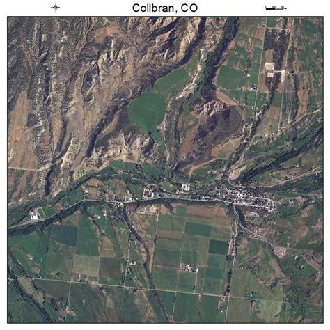 Aerial Photography Map of Collbran, CO Colorado