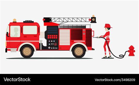 Fire truck Royalty Free Vector Image - VectorStock