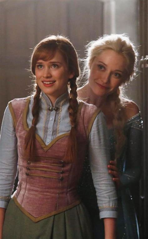 Georgina Haig as Elsa and Elizabeth Lail as Anna from Meet the Frozen ...