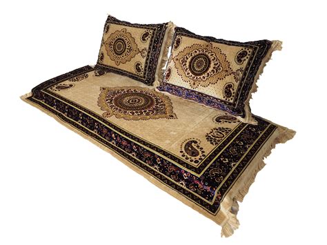 Set of 3 Pcs 1x Mattress + 2x cushions orient Afghan nomad pillow ru