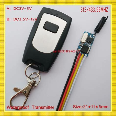 Buzzer Remote Control Switch DC3V 5V 3.6v 3.7v 4.2v 5v Micro Mini Mos ...