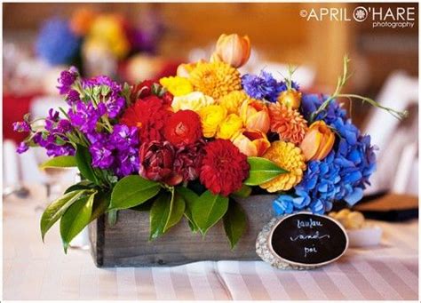 Rainbow flower arrangement | Rainbow wedding decorations, Rainbow ...