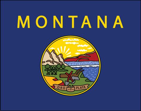 montana flag - Clip Art Library