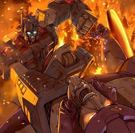 Ultra Magnus vs Galvatron (With images) | Transformers, His dark materials, Photo