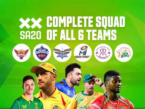 SA20: Complete squad of all 6 teams set to participate in inaugural season