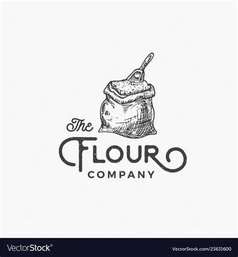 Flour company abstract sign symbol or logo Vector Image