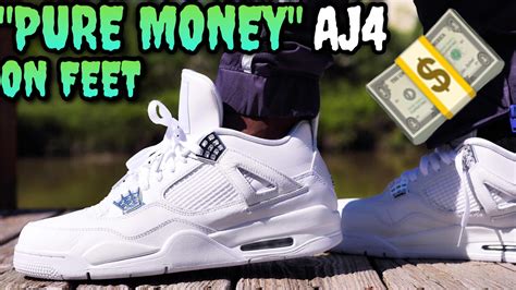 PURE MONEY AIR JORDAN 4 ON FEET REVIEW! THE BEST AIR JORDAN FOR THE ...