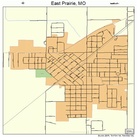 East Prairie Missouri Street Map 2921052