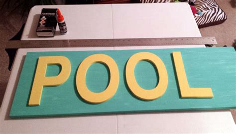 DIY Wooden Pool Sign - The Hamby Home