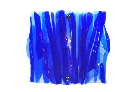 Meyda Tiffany 107085 11" W Azul Fused Glass Wall Sconce | Build.com | Glass panel wall, Glass ...