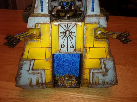 Dark Future Games: Necron Monolith Conversion Painted! The Yellow Crons Strike Again!