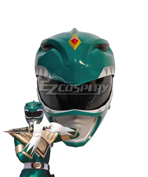 Mighty Morphin Power Rangers Green Ranger Helmet Cosplay Accessory Prop