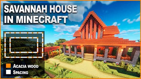 Minecraft: How to build a Savannah Survival House | Tutorial - YouTube