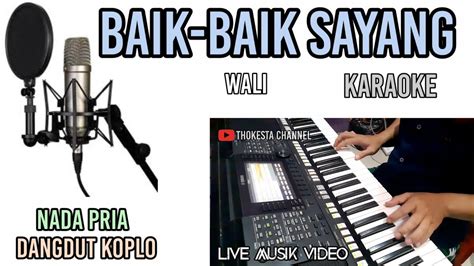 BAIK BAIK SAYANG WALI KARAOKE DANGDUT KOPLO-NADA PRIA - YouTube