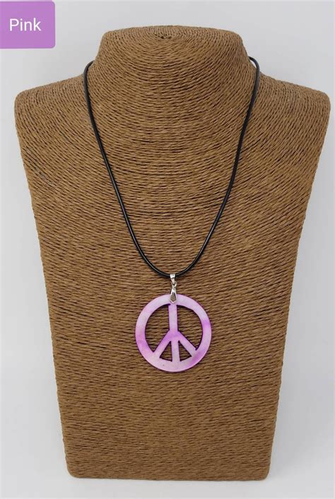 Peace Necklace Peace Sign Necklace Peace Symbol Necklace | Etsy