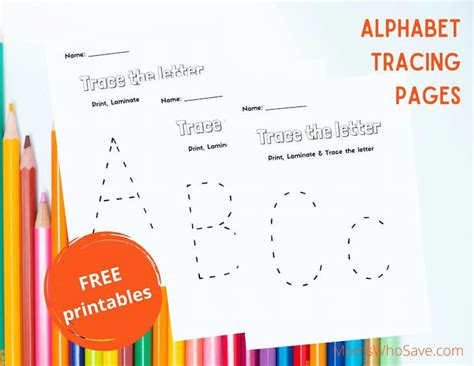Preschool Alphabet Worksheets (PDF Printables) *2 Free Sets